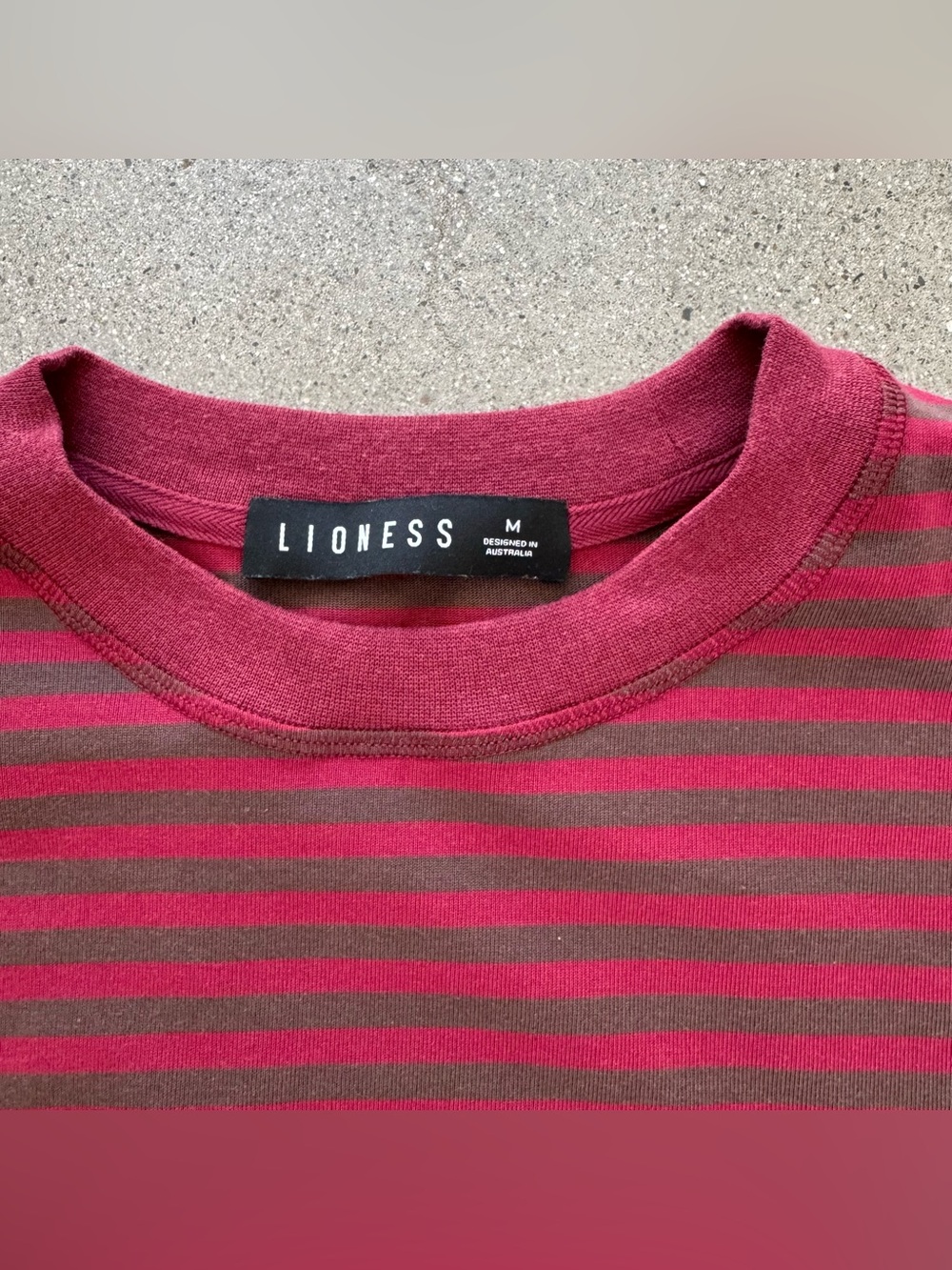 NWOT Bloom Long Sleeve Chocolate Wine Stripe - Picture 6 of 6